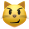 Cat Face With Wry Smile emoji on Apple